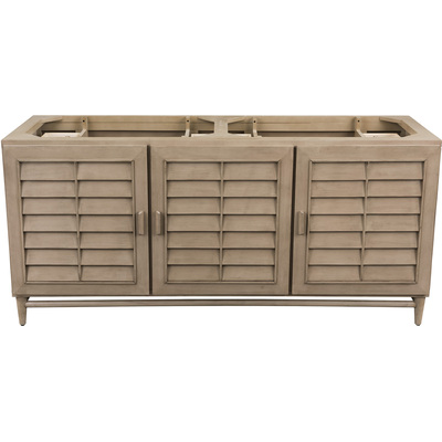 James Martin Portland 72 inch Double Vanity Cabinet, Whitewashed Walnut, 840467806353, 620-V72-M-WW