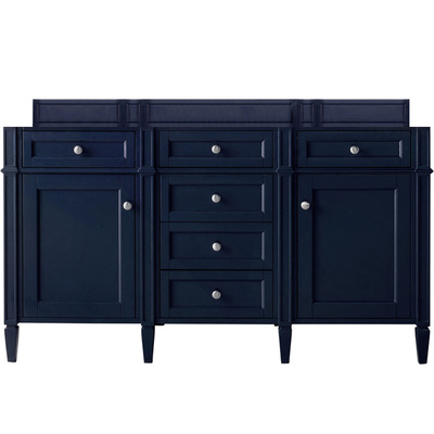 James Martin Brittany 60 inch Double Vanity Cabinet, Victory Blue, 840467805882, 650-V60D-M-VBL