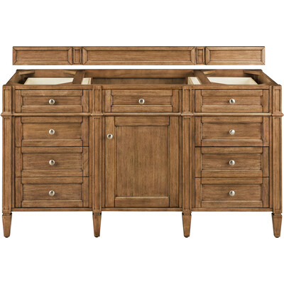 James Martin Brittany 60 inch Single Vanity Cabinet, Saddle Brown, 840467805936, 650-V60S-M-SBR