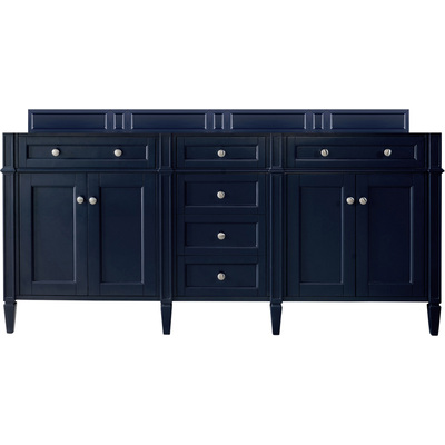 James Martin Brittany 72 inch Double Vanity Cabinet, Victory Blue, 840467806025, 650-V72-M-VBL