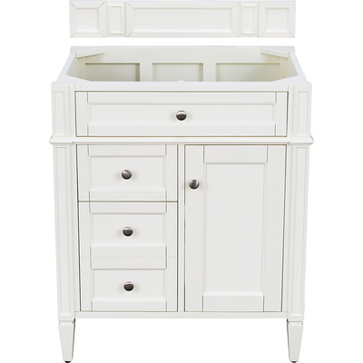 James Martin Brittany 30 inch Single Vanity in Bright White, 840108957659, 655-V30-BW