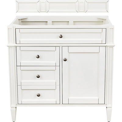 James Martin Brittany 36 inch Single Vanity in Bright White, 840108957666, 655-V36-BW