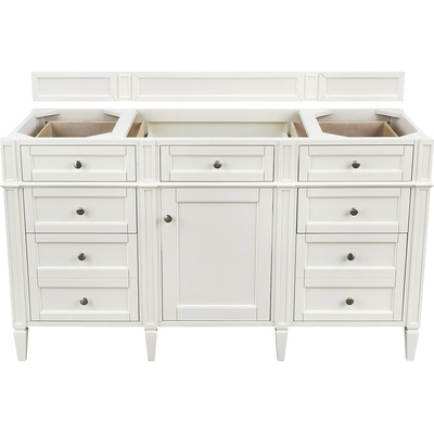 James Martin Brittany 60 inch Single Vanity in Bright White, 840467805974, 655-V60S-M-BW