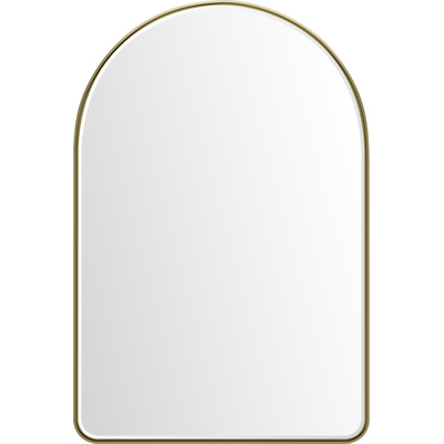 James Martin Rohe 24 inch Arched Mirror, Champagne Brass, 840108984327, 715-MA24-CB