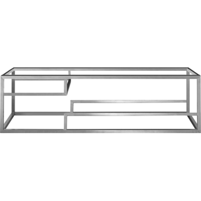 James Martin 59 inch Cabinet base for Columbia Cabinets, Satin Nickel, 840108957758, 983-B59-BNK