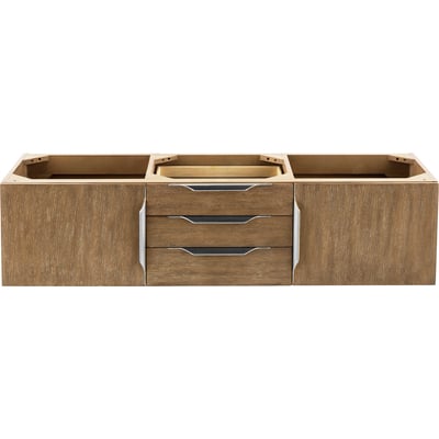 James Martin Columbia 59 inch Double Vanity Cabinet, Latte Oak, No Hardware, 840108957291, 983-V59D-LTO