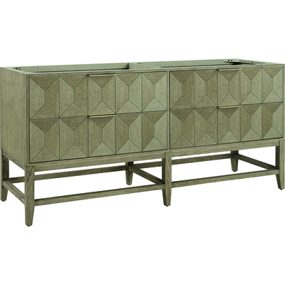 James Martin Emmeline 72 inch Double Vanity Cabinet, Pebble Oak, 840467806810, D100-V72-M-PBO