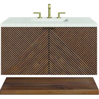 James Martin Marcello 36 inch Single Vanity, Chestnut w/ 3 CM Lime Delight Top, 840108970054, D200-V36-CSN-3LDL