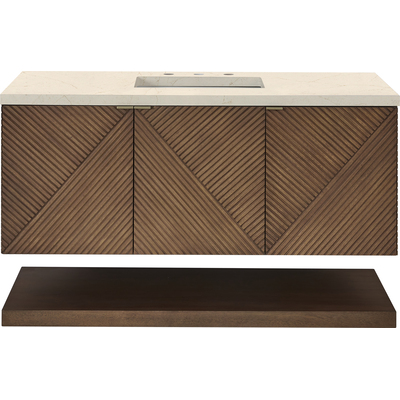 James Martin Marcello 48 inch Single Vanity, Chestnut w/ 3 CM Eternal Marfil Quartz Top, 840108974854, D200-V48-CSN-3EMR