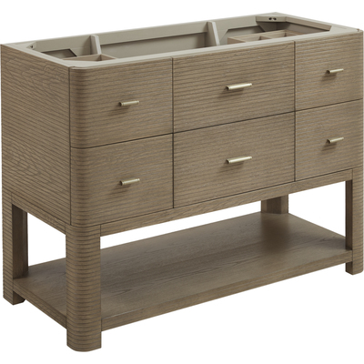 James Martin Lucian 48 inch Single Vanity, Pebble Oak, 840108975332, D704-V48-PBO