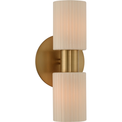 Kalco Harlowe Vertical Wall Bracket in Winter Brass 308420WB