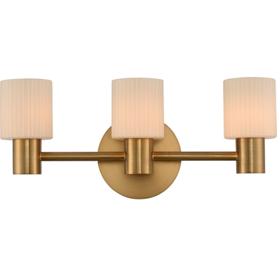 Kalco Harlowe 3 Light LED Bath in Winter Brass 308433WB