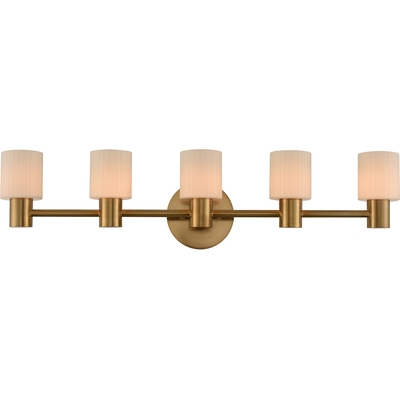 Kalco Harlowe 5 Light LED Bath in Winter Brass 308435WB