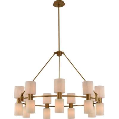 Kalco Harlowe 18 Light Chandelier in Winter Brass 308471WB
