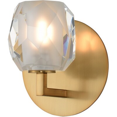 Kalco Stella 1 Light Wall Bracket in Winter Brass 311731WB