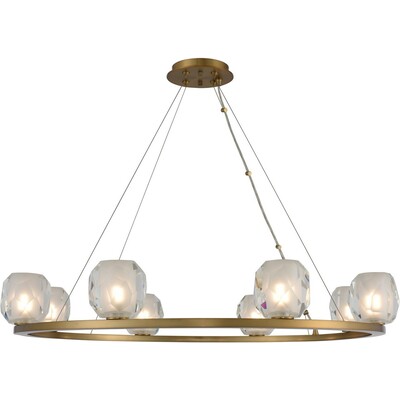 Kalco Stella 8 Light Pendant in Winter Brass 311751WB