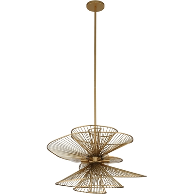Kalco Aurora 26 Inch Pendant in Nordic Brass 315951NRB