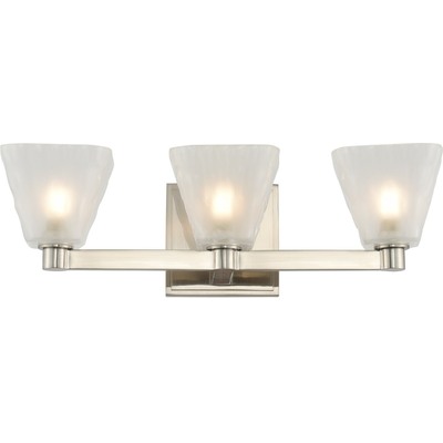 Kalco Weston 3 Light Bath in Glazed Nickel 316333GN
