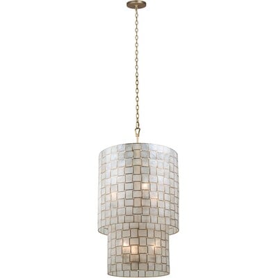 Kalco Roxy 2 Tier Foyer in Oxidized Gold Leaf 505850OL