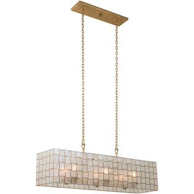 Kalco Roxy 42 Inch Island Light in Oxidized Gold Leaf 505860OL