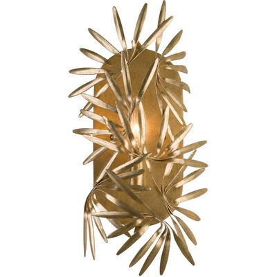 Kalco Jardin 1 Light ADA Sconce in Oxidized Gold Leaf 507620OL