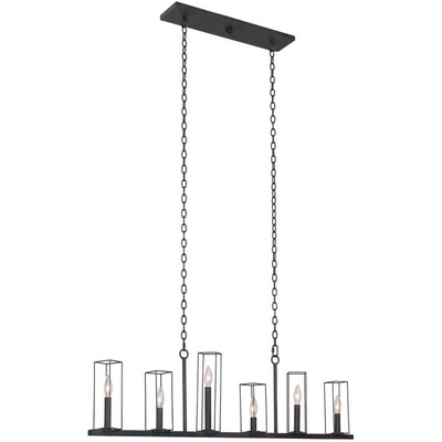 Kalco Allston 6 Light Island in Black Iron 507760BI