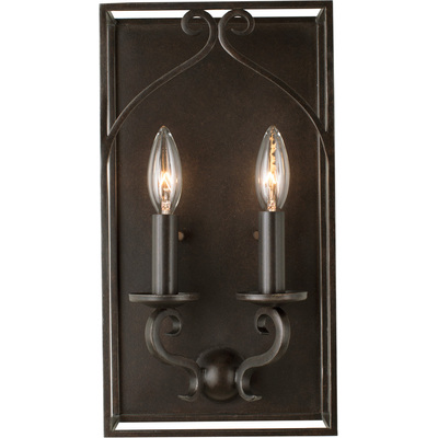Kalco Somers 2 Light ADA Sconce in Heirloom Bronze 508220HB