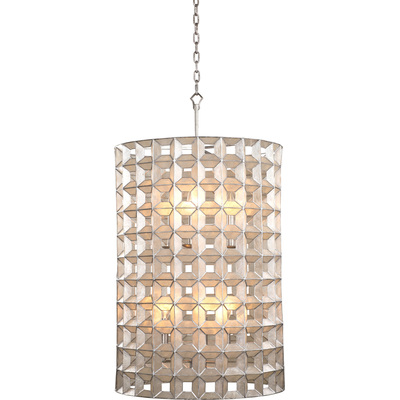 Kalco Prado 20 Inch Foyer in Oxidized Silver Leaf 509150OSL