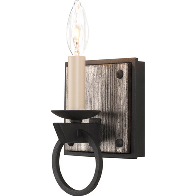 Kalco Laramie 1 Light ADA Bath in Black Iron 509231BI