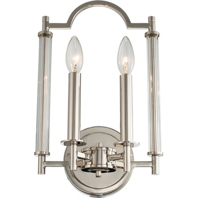 Kalco Provence 2 Light ADA Wall Sconce, 720062480250, 512922PN