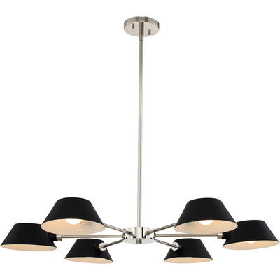 Kalco Bruno 6 Light Chandelier, 720062484340, 514172BPN