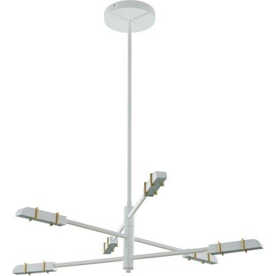 Kalco Concorde 6 Light LED Chandelier, 720062490426, 517971SBW