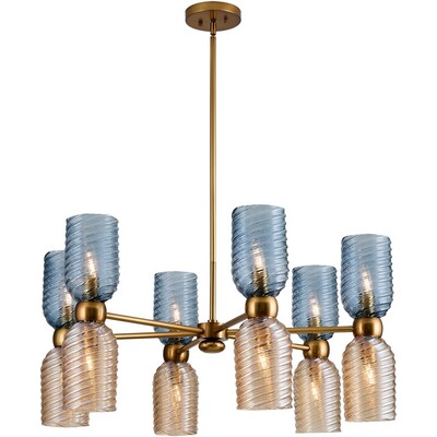 Kalco Azul 12 Lt Chandelier, 720062497968, 519871AGG