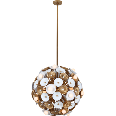 Kalco Damask 28 LT Orb Pendant, 720062499795, 520356WVB