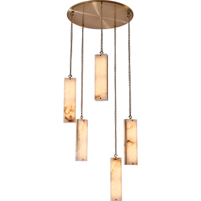 Kalco Vertical Five Drop LED Pendant, 720062503126, 520752WB