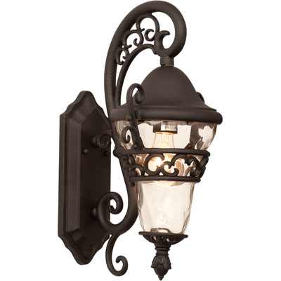 Kalco Anastasia Outdoor 1 Light Small Wall Bracket in Burnished Bronze 9411BB