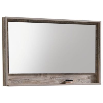 KubeBath Bathroom Mirrors, mirror,Wood,MDF,Plywood,Parawood,White Oak, 0707568646670, KB48NW-M,Medium (20 - 40 in)