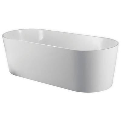 KubeBath Free Standing Bath Tubs, Whitesnow, Acrylic, Chrome, Complete Vanity Sets, 0707568642672, KFST1467