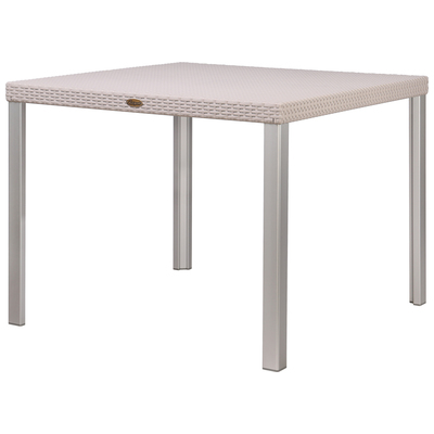 Lagoon Furniture Outdoor Tables, Gray,Grey, ALUMINUM,Polypropylene / Aluminum,Polypropylene,Rattan, Grey, Polypropylene / Aluminum, Outdoor Rattan Dinning Table, 681944002284, 7020G6-D2LGS
