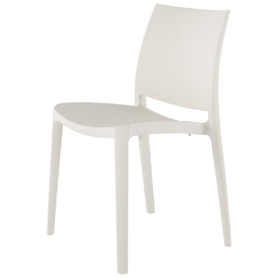 Lagoon Furniture Outdoor Chairs and Stools, White,snow, White, Polypropylene, Polypropylene, Outdoor Chair, 681944001959, 7052W9-SSLGA