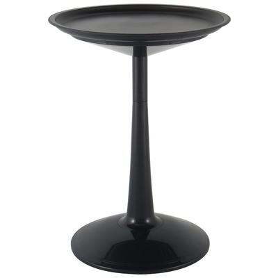 Lagoon Furniture Outdoor Tables, Black,ebony, Polypropylene, Black, Round, Polypropylene, Outdoor Round Side Table, 681944002178, 7090K3-DTLGS