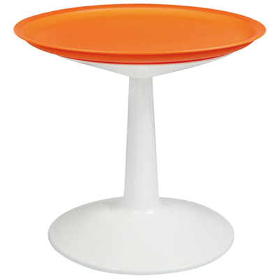 Lagoon Furniture Sprout Outdoor Round Side Table in Orange 7090YB-DWLGS