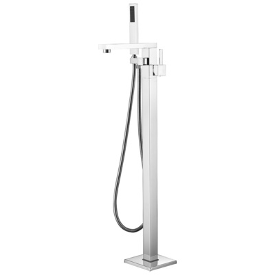 Lexora Free Standing Bathtub Filler/Faucet with Handheld Showerwand - Chrome LDF02011FSCHR