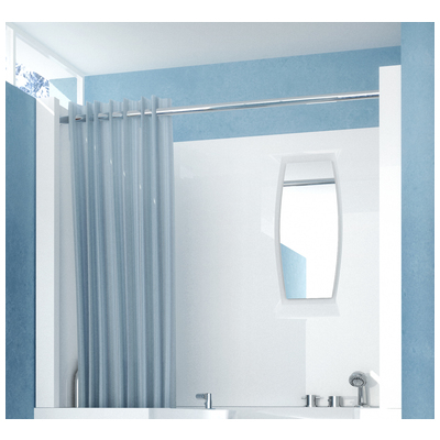 Meditub Shower Enclosure 27 X 47  3-piece Walk-in Bathtub Surround In White 2747SEN