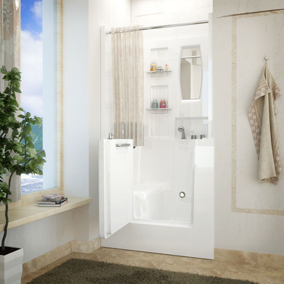 MediTub Walk-In 31 x 40 Right Drain White Soaking Walk-In Bathtub, 848308033067, 3140RWS