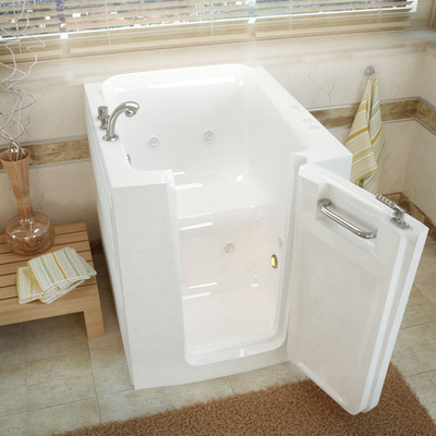 MediTub Walk-In 32 x 38 Right Door White Whirlpool Jetted Walk-In Bathtub, 848308033142, 3238RWH