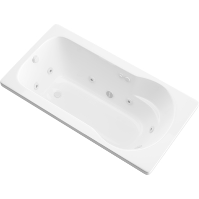 Meditub Atlantis Whirlpools Zepher 32 x 60 Rectangular Whirlpool Jetted Bathtub, 848308017432, 3260ZWL