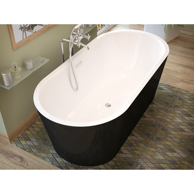 Meditub Atlantis Whirlpools Valley 32 x 63 Freestanding One Piece Soaker Tub with Center Drain, 848308016701, 3263VY