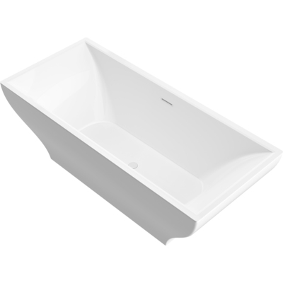 Meditub Atlantis Whirlpools Gulf 32 x 71 Freestanding One Piece Soaker Tub with Center Drain, 848308016329, 3271G
