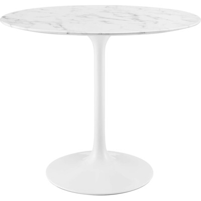 Modway Furniture Lippa 36 inch Round Faux Marble Dining Table by Modway, 848387013639, EEI-1129